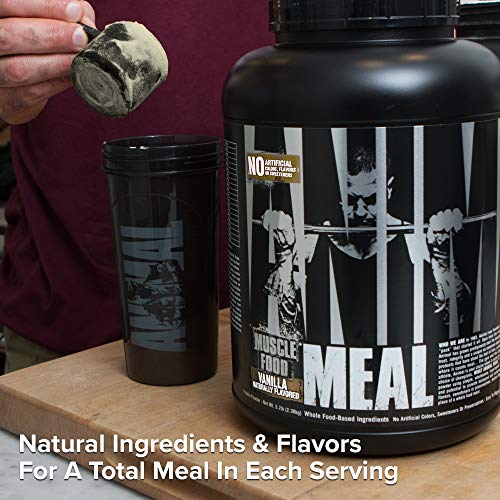 Animal Meal - All Natural High Calorie Meal Shake - Egg Whites, Beef Protein, Pea Protein, Vanilla #TOP3
