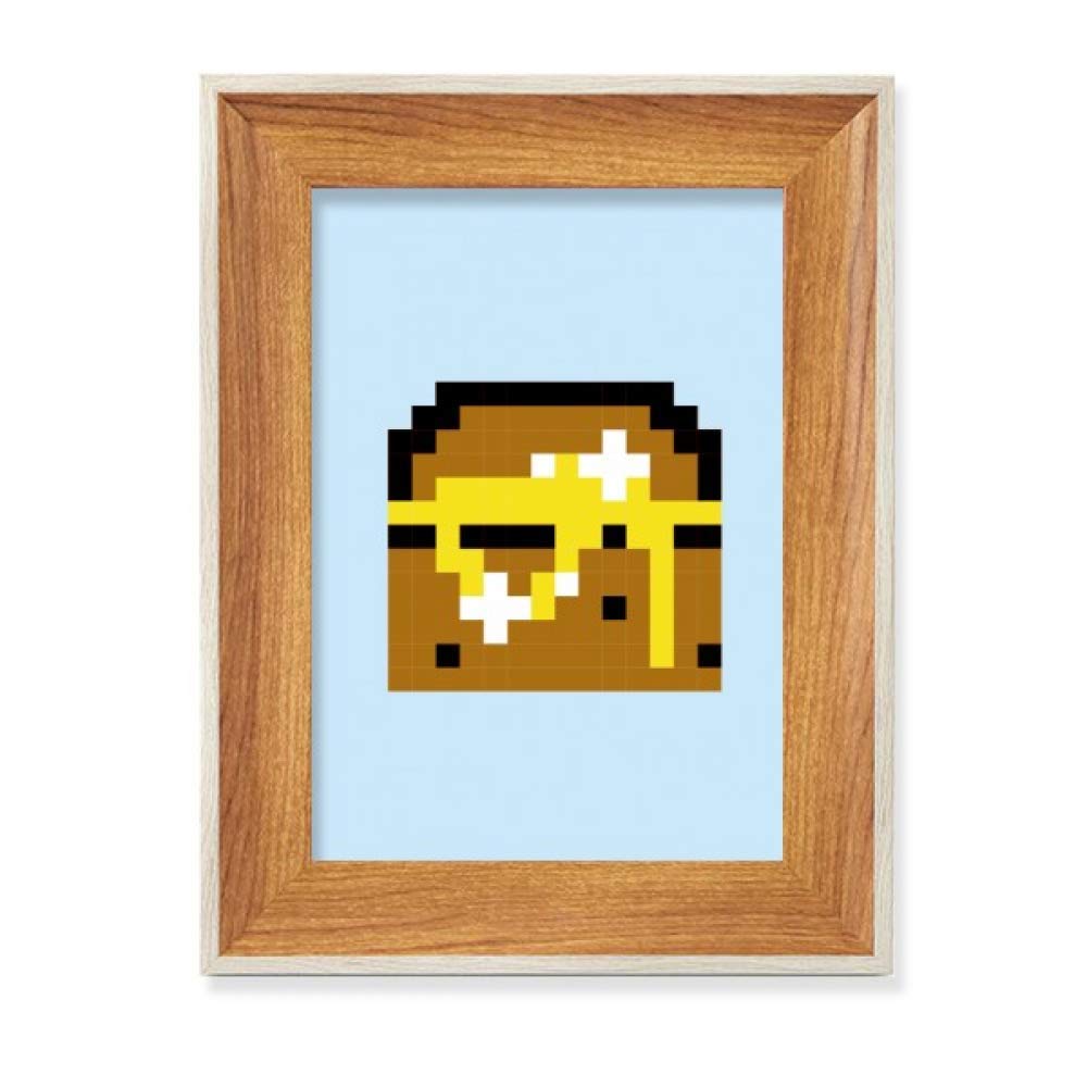 Peinture d'Art Pixel et Cadre en Bois de Bureau pour Décorer Votre Espace de Travail