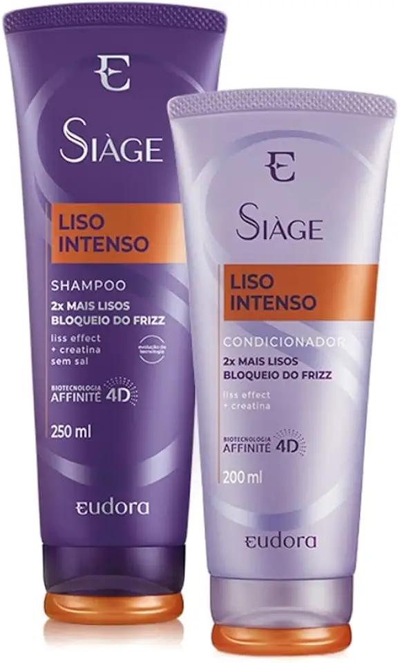 Eudora Kit Siàge Liso Intenso Shampoo + Condicionador (Nova Versão)