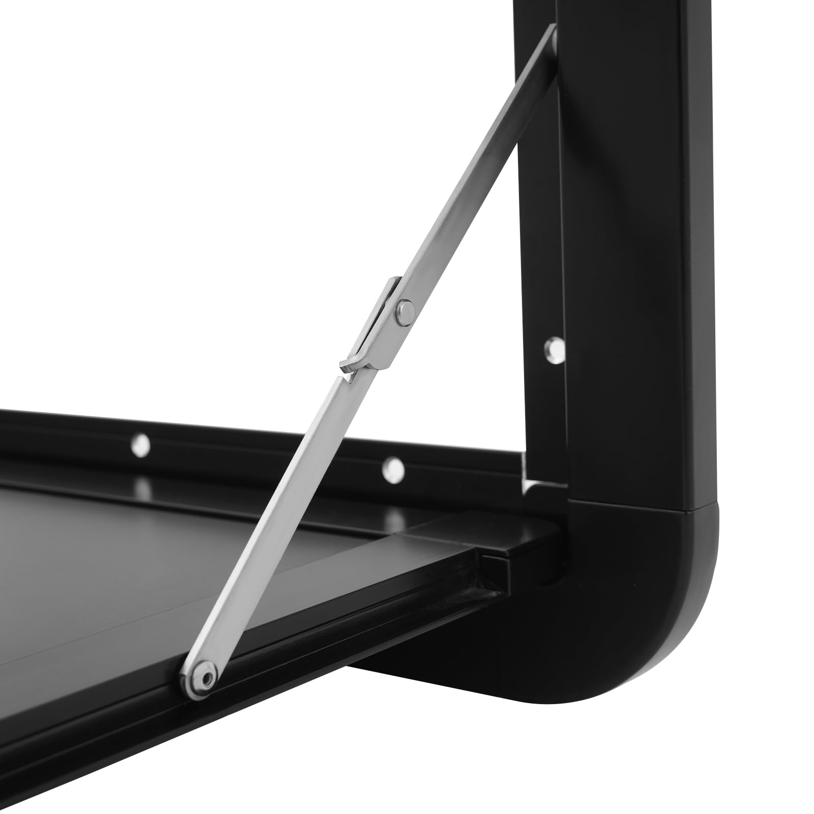 Faltbare Wohnmobil-Picknicktische, Wandklapptisch aus Aluminium-Legierung, Tischgröße 51*33cm, Auto Camping Zubehör Camper Zubehör, Dual-Lock-Design Wandtisch Wandmontage, Wohnmobil Tisch (Schwarz)