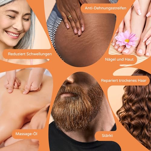 Foto von Mandelöl BIO Reines, Kaltgepresst, Natürlich. Kosmetik Massageöl, Haar- und Bartöl, Körperöl, Anti-Falten-Gesichtsöl, Schwangerschaftsstreifen, Nägel, Mandelöl Baby, Scalp Oil - 250 ml