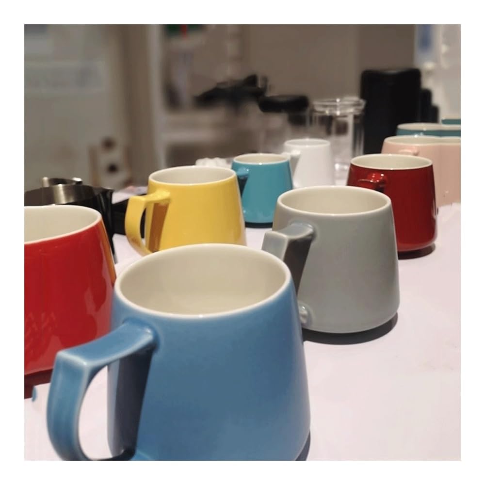 Tasse, Matte Keramik-Kaffeetasse, Schlafsaal, Teetasse, Frühstück, Saft, Milchbecher, 10,8 oz (320 ml), Nachmittagstee-Tasse, tragbare Wassertasse, für Mama, Papa, Oma, Ehefrau(Gray)