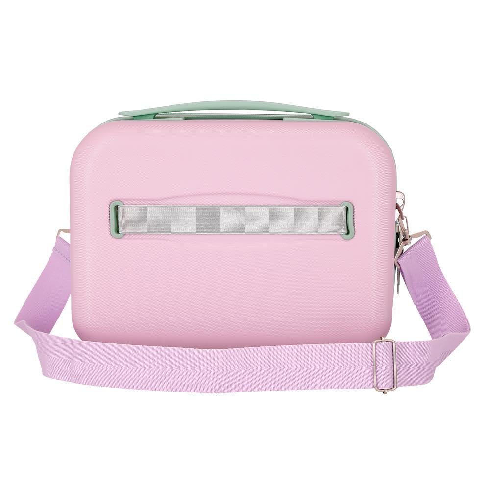 Joumma Disney Travelling with Stitch Nececer Adaptable Pink 29x21x15 cm Twardy ABS 9,14L 2,8 kg, Niebieski, Talla única, Adaptacyjna kosmetyczka