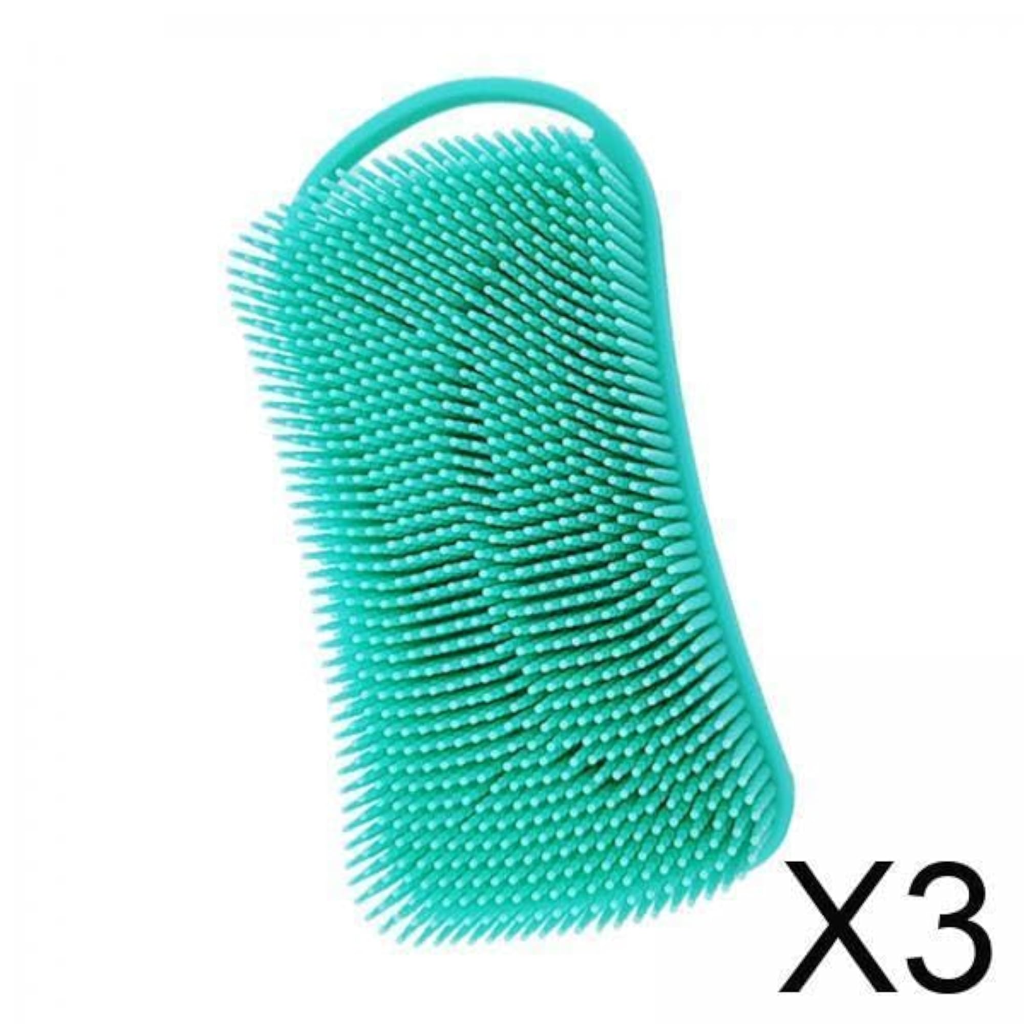 3x Silicone Scrubber Gentle Exfoliating Skin Shower Care