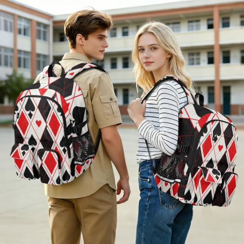 Mochilas para hombre y mujer con compartimento de ordenador de 17.5 pulgadas y estampado juvenil 7