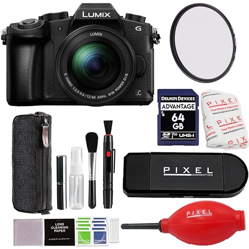 Image of Panasonic Lumix G85 4K Mirrorless Digital Camera with 12-60mm Power O.I.S. Lens 16 Megapixel G85MK Bundle with 64GB SD Card, 58mm Protection Filter, Blower & More