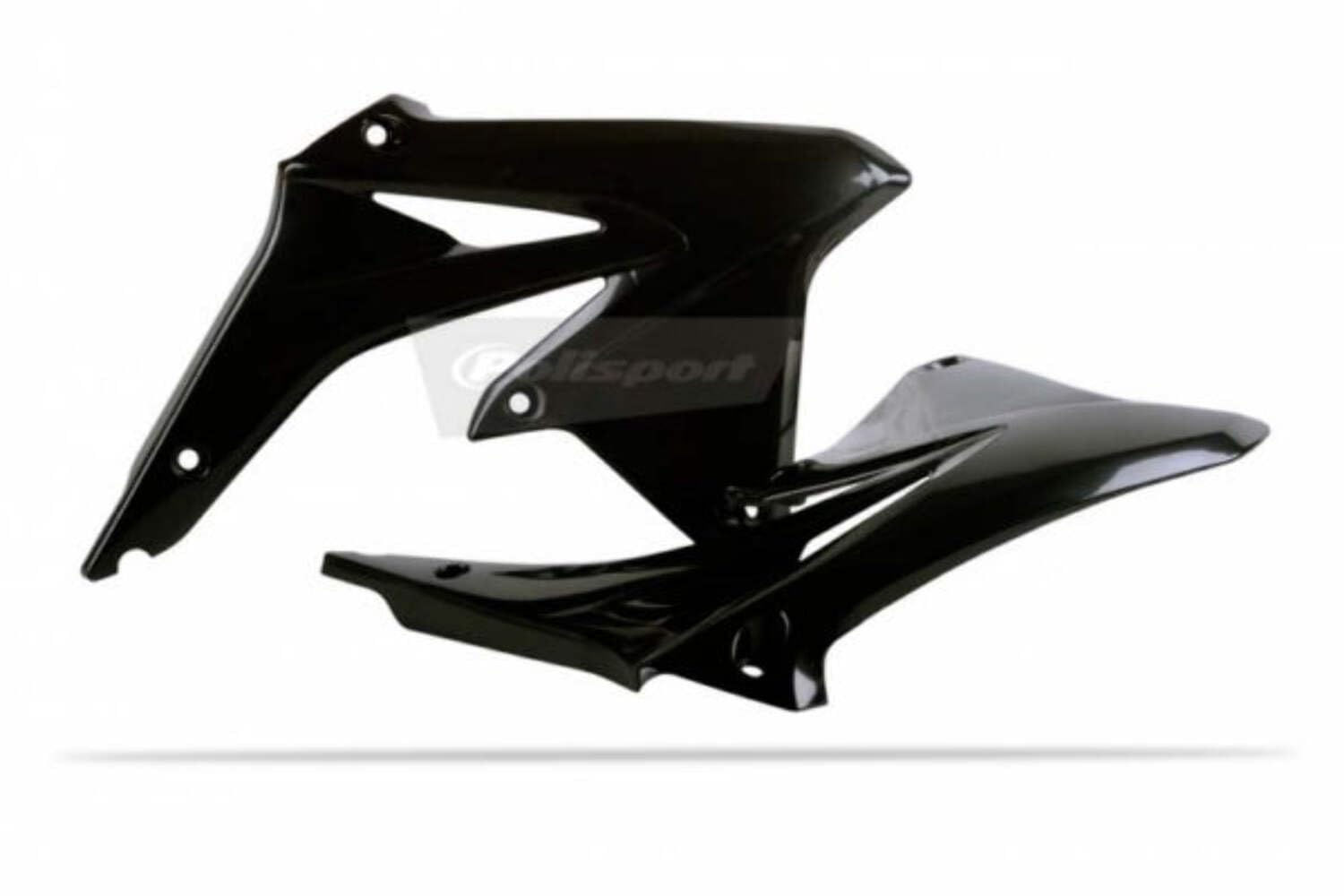 Polisport Black Radiator Scoops - Suzuki Rmz450 2008-17