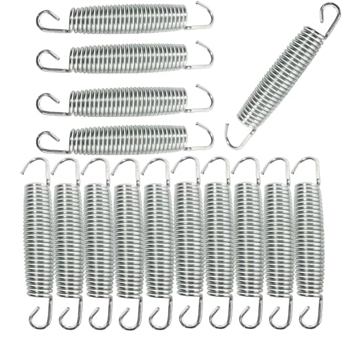 Ressorts de trampoline 140 mm lot de 15 pièces avec double crochet pour fixation