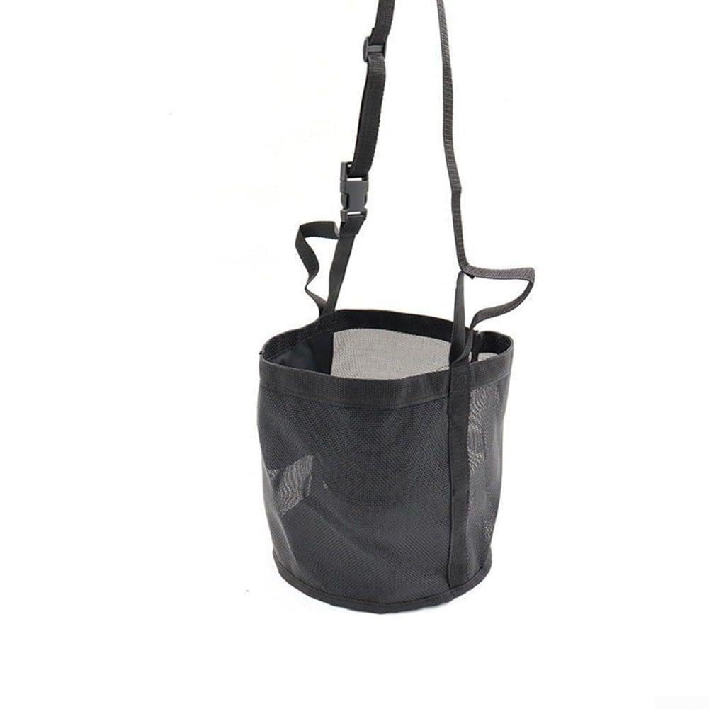 Sac d'alimentation pour cheval étanche style muselière confortable avec poignées de transport facile (S)