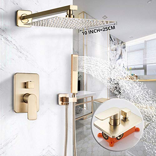 Robinet de douche en or brossé pour remplacer une robinetterie usée - 3