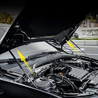 für Golf 8 Mk8 2020-2025 Edelstahl Motorhauben Gasfeder Schwarz 2 Stück