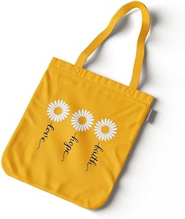 TrendoPrint Large Tote Bag for Women with Zip, Stylish Cotton Handbags, Canvas Tote Bags for College & Groceries NTBC96 Price In India