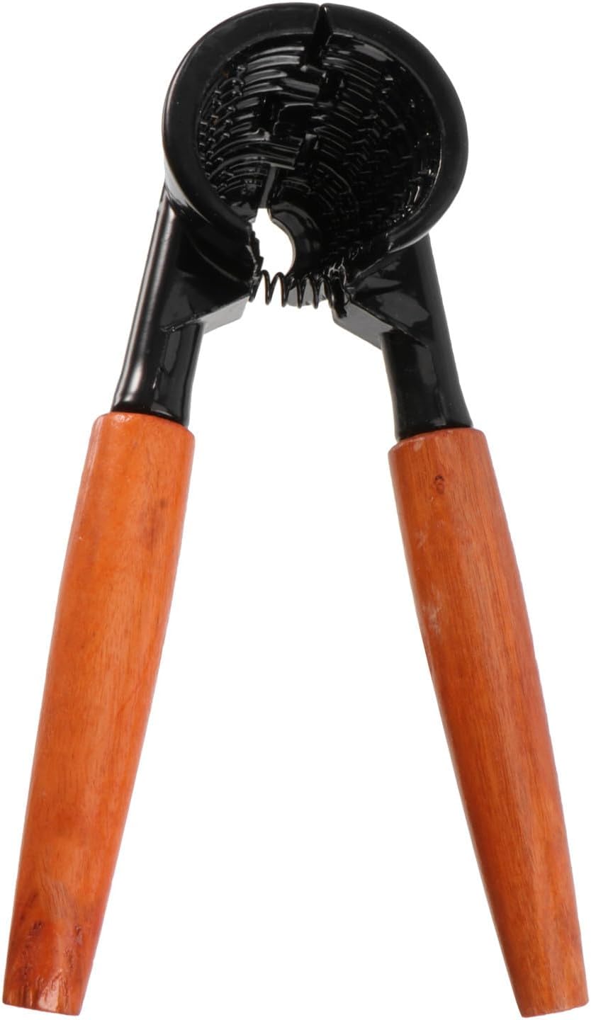 Aluminum Alloy Nut Crackers Wooden Handle for Walnut and Pecan