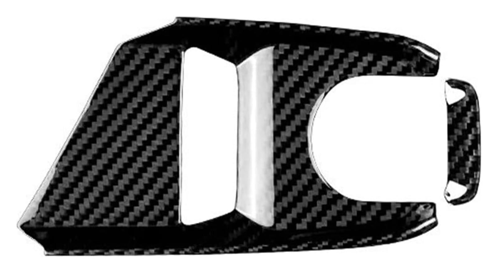 Center Console Trim for Corvette C8 2020-2023 Real Hard Carbon Fiber Car Console Gear Shift Button Sticker(Control Button BK)