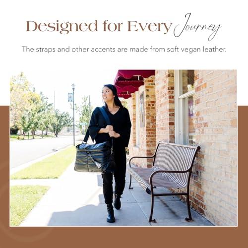 Citi Collective Gallery Weekender Bags for Women-Black | Versatile Work Bag | Travel Bag with Adjustable Straps for women | Laptop sleeve inside comes with bonus shoe bag & more4