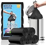 XUXRUS Bolsas de Basura 5 L Negras (40×45 cm) – 120 Bolsa Basura Pequeña...