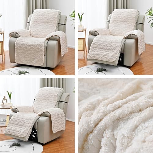 Protector de sofá reversible y funda para sillón reclinable antideslizante 6