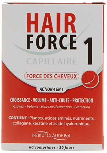 B2C Hair Force 1 Capillaire Cure pour 30 Jours 60 Comprimés