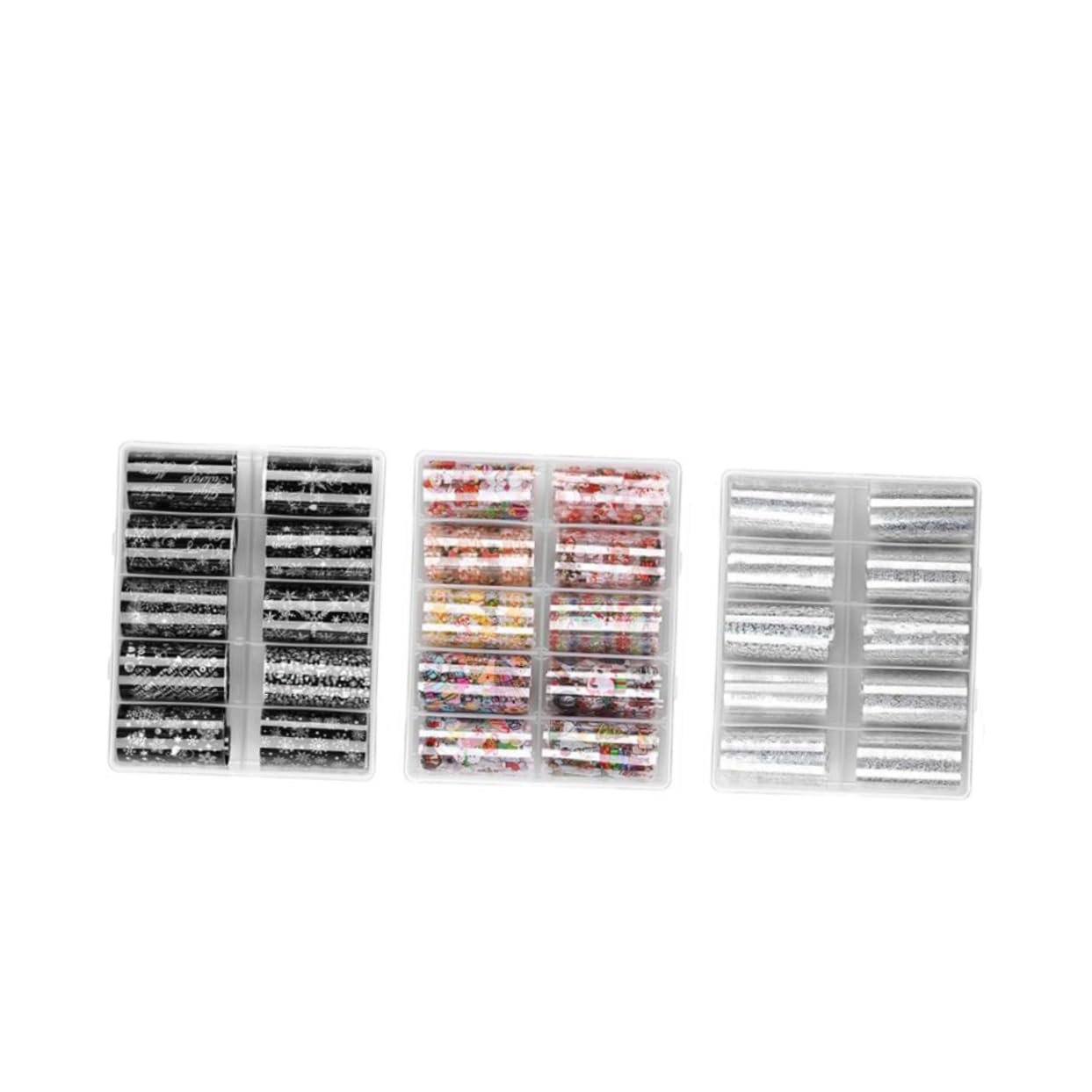Beaupretty 6 Juegos calcomanías de arte de uñas pegatinas de uñas pegatinas navideñas para adhesivos hoja de arte de de vacaciones láminas de de