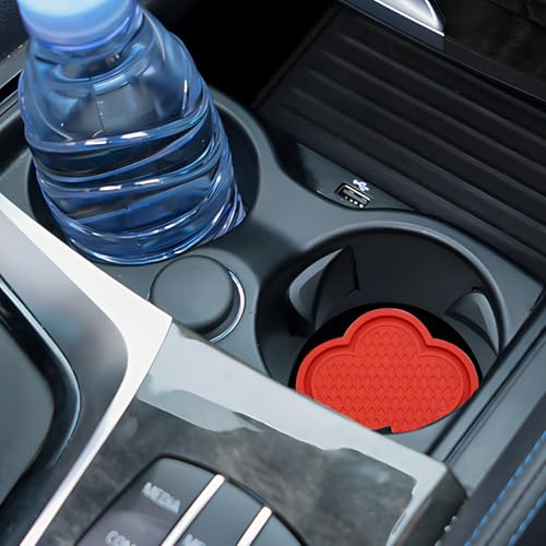 4PCS Portavasos de Auto con Diseño de Flor PVC Antideslizante miniatura 5