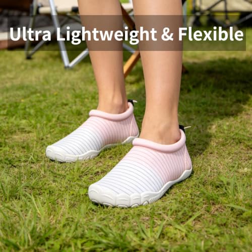Image of Mishansha Womens Barefoot Water Shoes Wide Toe Box Swim Shoes Quick Dry Non Slip