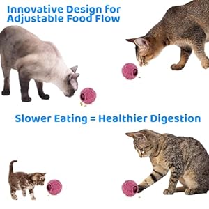 BULLOCK Dog Chew Toy Ball – Bite-Resistant Dog Treat Ball Dispenser Feeder – Ideal as Dog Puzzle Toys for Dog Boredom, Puppy Teething & Mind Stimulating Training Exercise (Purple)