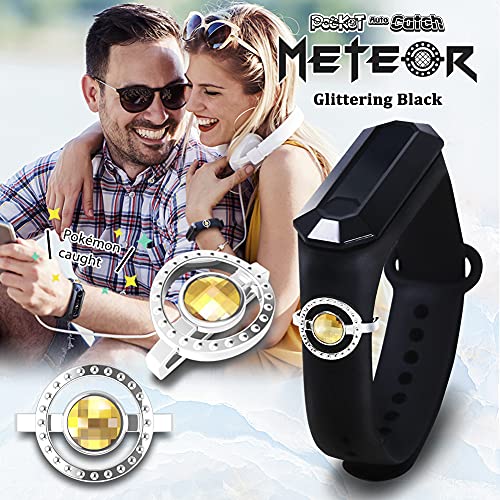 Brook Pocket Auto Catch Meteor With Ip67 - Auto Spin, Auto Catch And Collecting Items, Waterproof And Dustproof Wristband, Bracelet Accessory (Glittering Black) #TOP1