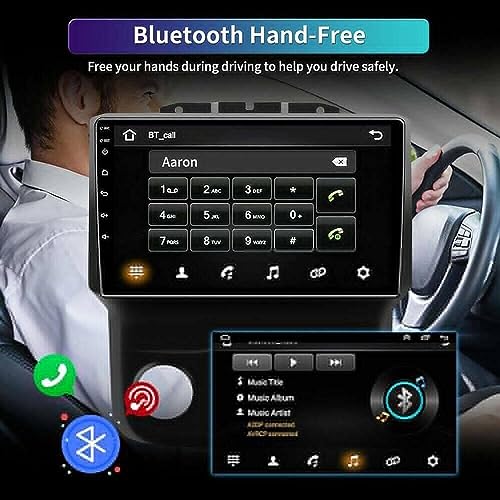 9Inch Android 13 Car Radio Stereo Compatible for Dodge Ram 1500 2500 3500 2013-2018 Audio Multimedia Receiver w/Carplay Android Auto GPS Navigation WiFi Bluetooth Backup Camera, 2+32G
