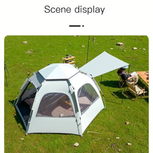 Carpa Hexagonal Ligera y Espaciosa para Camping Familiar miniatura 7