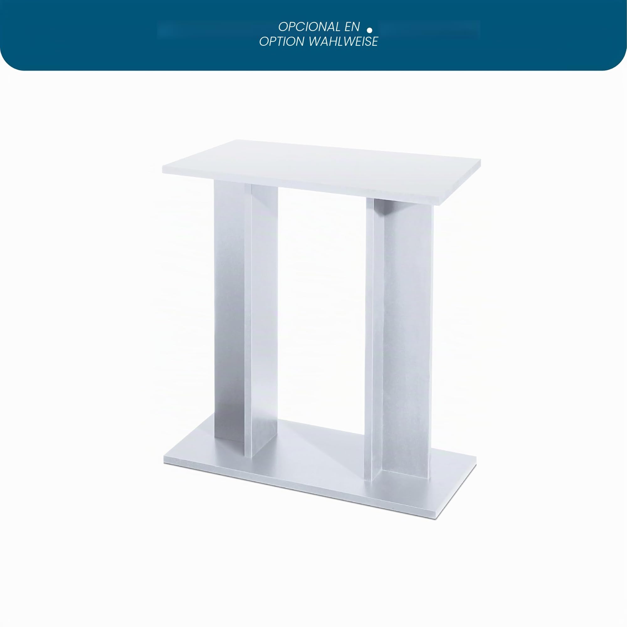 Ciano, Acuario 60 Blanco, para Peces, Equipado con Filtro, consumibles, LED y calefacción, 58L, Embalaje Reforzado para envío Web