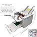 INTSUPERMAI 110V Automatic Paper Folding Machine, 4 Folding Plates, Multiple Folding Forms, Max Speed 262ft/min, Z Fold Paper Folding Machine for Manuals Document Business Letters