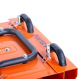 FUXTEC Benzin Kehrmaschine FX-KM196 mit Kehrbesen und 196cc Hubraum optional Schneeschieber, Auffangbehälter und Schneefräse