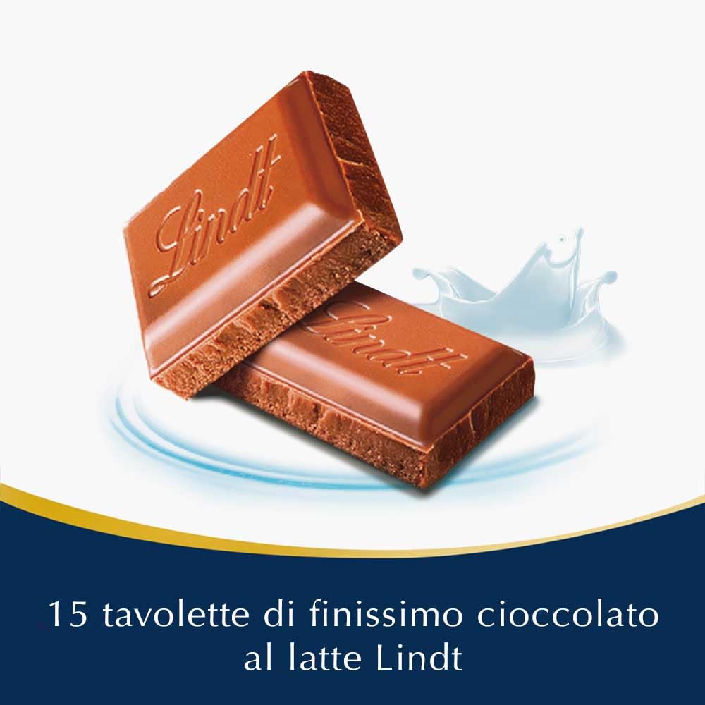 Lindt Tavoletta Classica Cioccolato al Latte, formato 100g - 15 pezzi