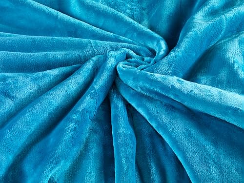 MALIKA Winter Plüsch Wendebettwäsche Nicky-Teddy 'Cashmere Touch' 135-155 - 200x200 Coral Fleece, Farbe:GRAU-Petrol, Größe:135 x 200 cm
