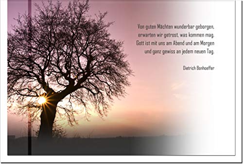 metALUm Trauerkarte B6 Doppelkarte Klappkarte ohne Innentext mit...