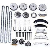 DAYSYORE 9-0753S Engine Timing Chain Kit with VVT Sprocket & VVT Variable Valve Fits for Buick-LaCrosse Allure,for Pontiac-G6 G8,for Cadillac-ATS CTS SRX,for Saab,for Saturn 3.0L/3.6L Enigne