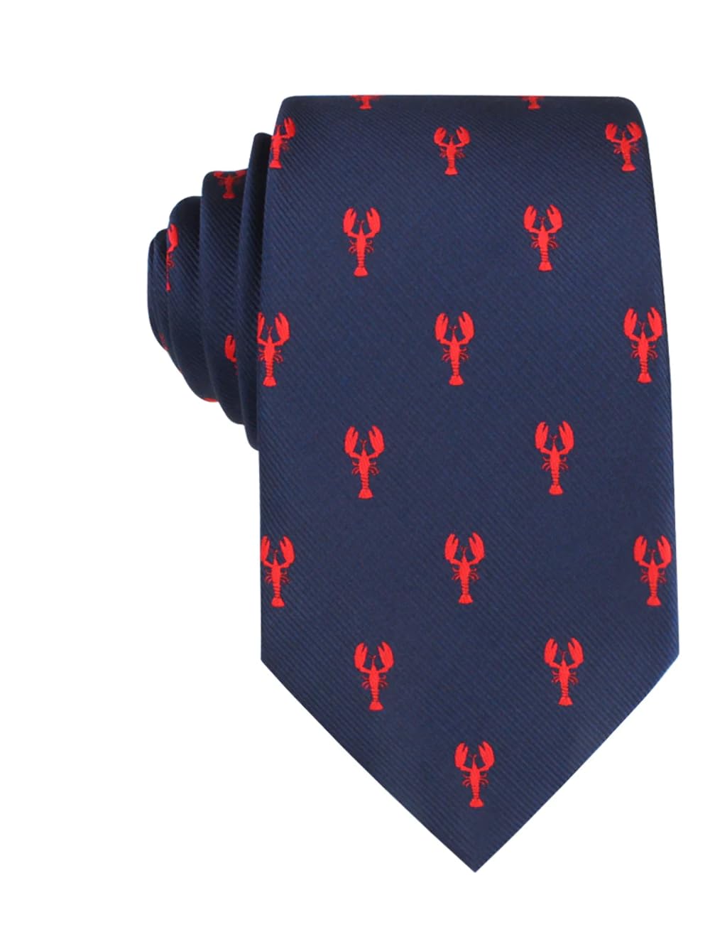 OTAA Red Lobster Casual Ties for Men - Perfect Neck Tie for Groomsmen Wedding Ties or Formal Occasions - Ideal Gifts for Him
