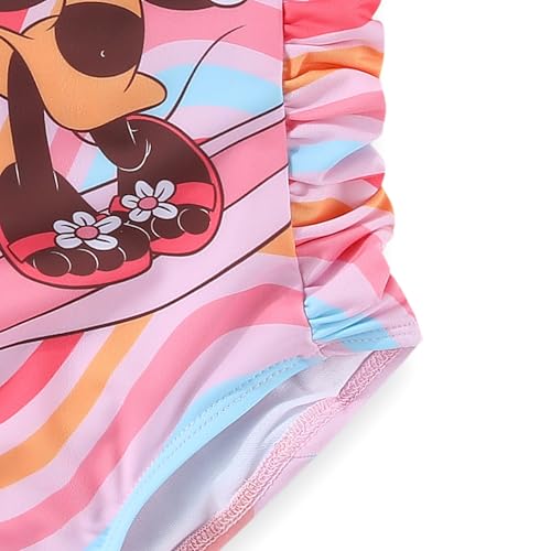 Disney Minnie Mouse Girls UPF 50+ One Piece Bathing Suit for Toddler and Big Kids4