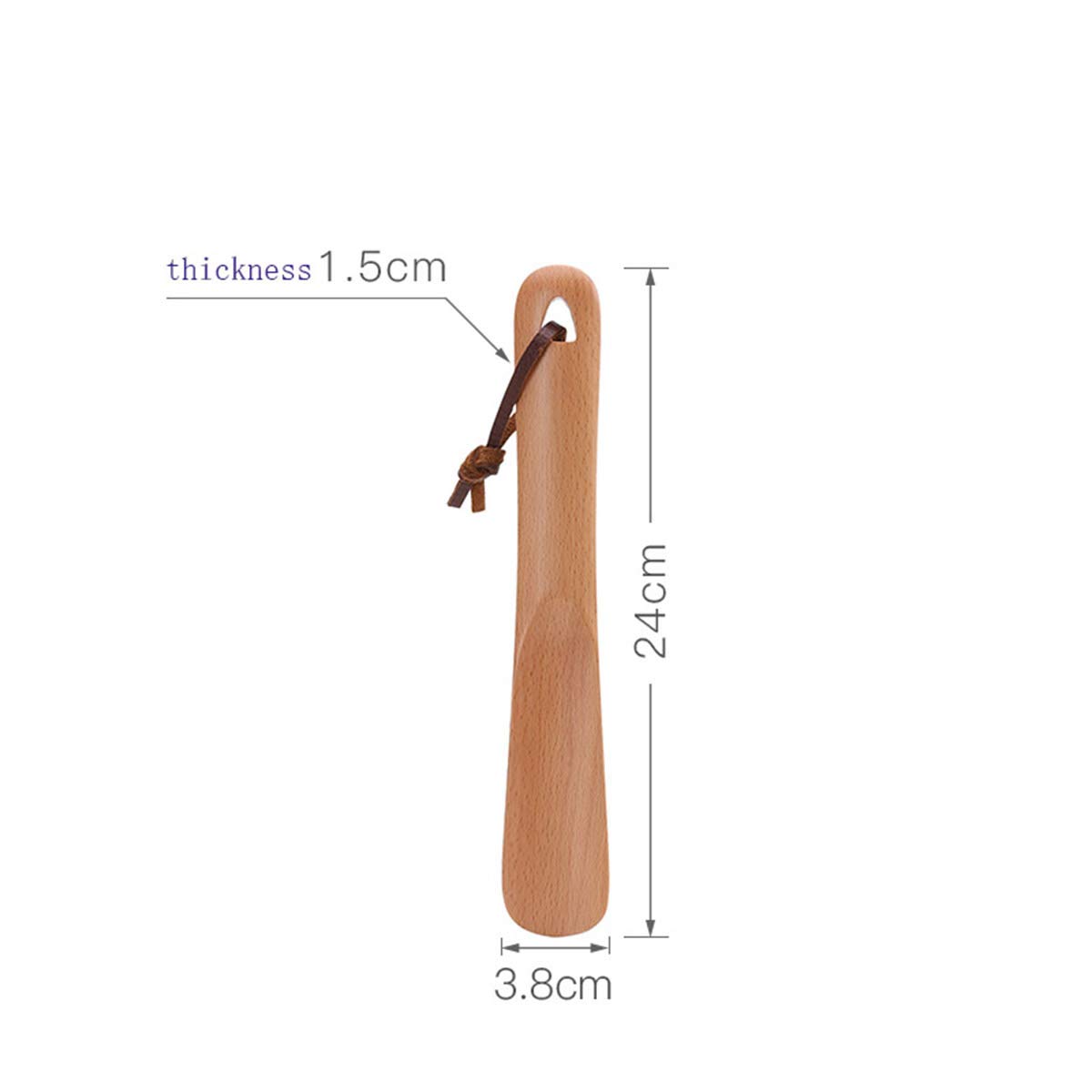 calzador, Calzador Mango largo de madera Longitud del calzador disponible