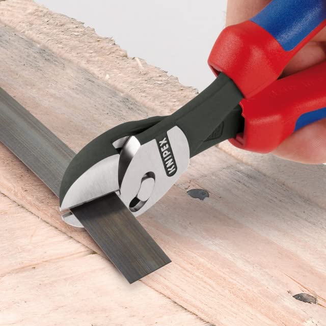 Knipex 24378 Twinforce High Leverage Diagonal Side Cutters, Blue - Image 3