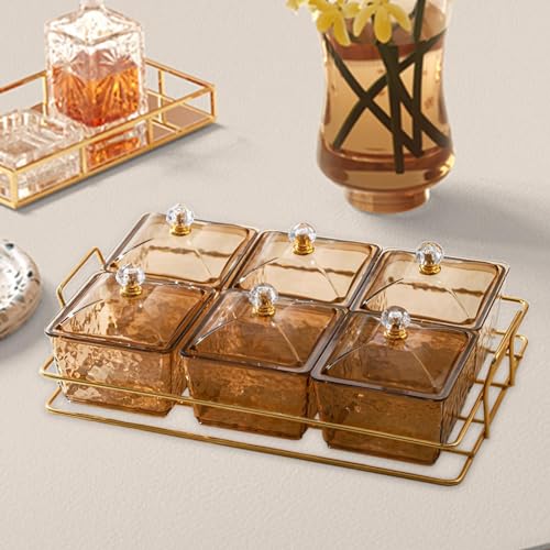 Plateau à condiments anti-renversement à anses pour servir vos bonbons sans risque