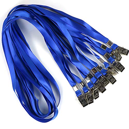Cordons plats en nylon noir lot de 100 pour éviter la perte des badges en entreprise