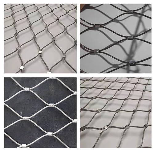Malla de cable flexible trenzada para protección perimetral exterior e interior duradera 7