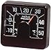 Richter 4696 Universal Auto KFZ Armaturenbrett, quadratisch, klassisches, analoges Thermometer Compact Slim Wetter Gauge
