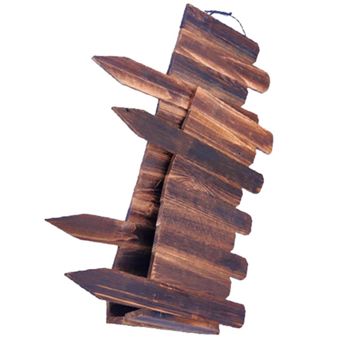 USHOBE Recinzione da Giardino in Legno Resistente Agli Agenti Atmosferici, Bordura Decorativa Naturale per Aiuole e Siepi, Riutilizzabile e Sicura per Uccelli e Piccoli Animali,