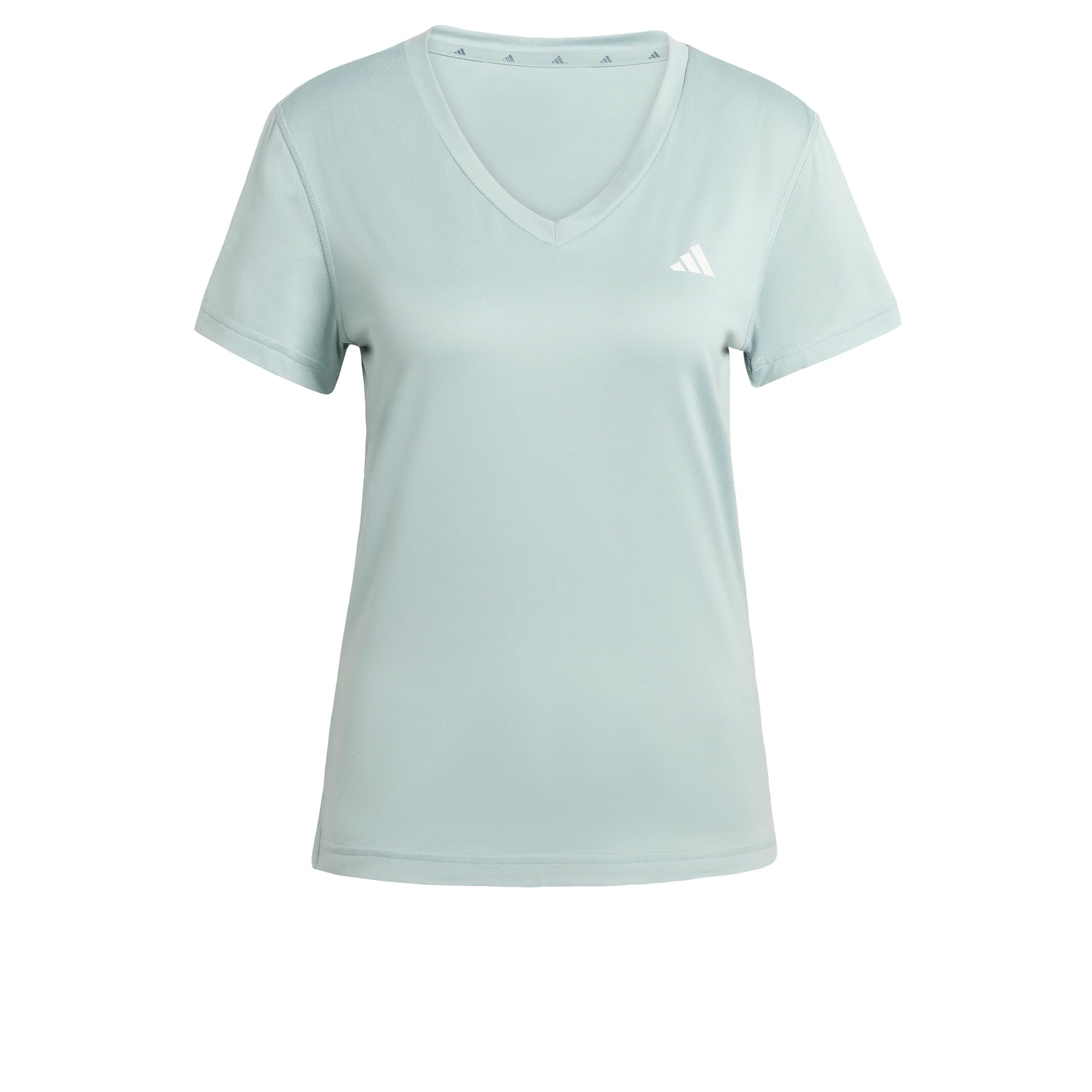 adidas Women's Workout Essentials V-Neck T-Shirt, Wonder Sage, XS
