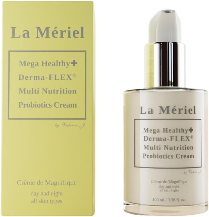 La Meriel | Mega Healthy+ Derma-FLEX(R) Multi Nutrition Probiotics Cream, Facial Moisturizer for Dry and Combination Skin Types - Healthy Natural Ingredients, Made in Korea