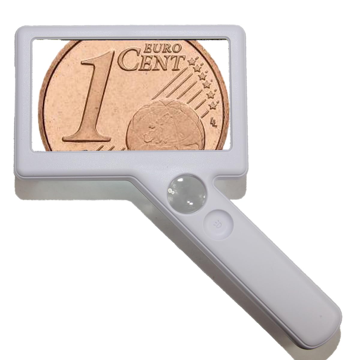 EasY Magnifier Digitale Lupe, Elektronische Bildschirmlupe mit USB, 4,3-Zoll LCD Display mit LED Licht, Reale 20fache Vergrößerung, Aufladbare Lesehilfe