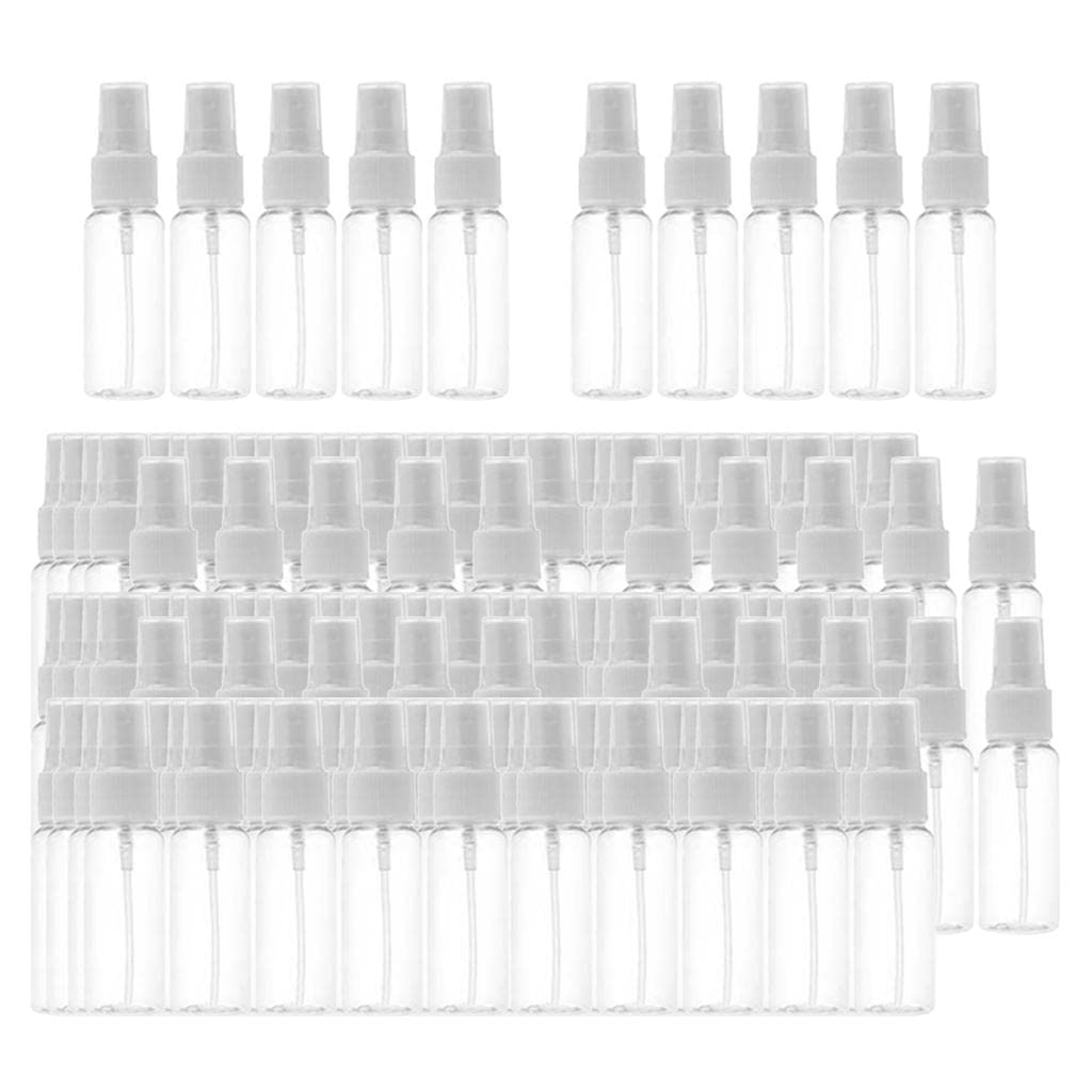 150 flaconi da 30 ml trasparenti spray per trucco vuoti, riutilizzabili, per viaggi