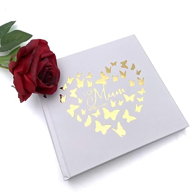 ukgiftstoreonline Mum Photo Album Gift For 50 x 6 by 4 Photos Gold Print